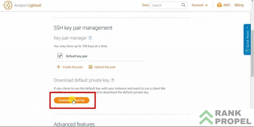 amazon ssh key download